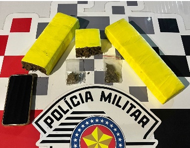 Homem é preso com mais de 2 kg de maconha durante abordagem da PM em Fernandópolis