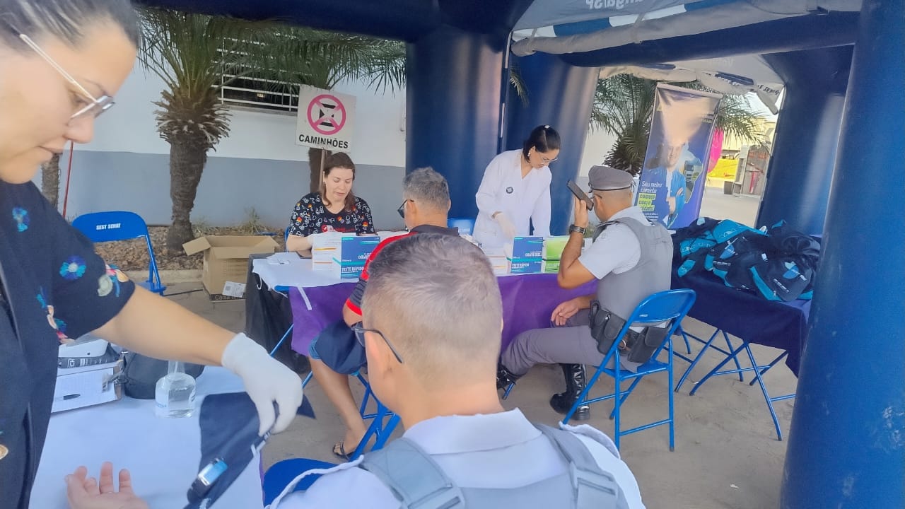 Ação de saúde atende 62 caminhoneiros em Fernandópolis e identifica caso de sífilis