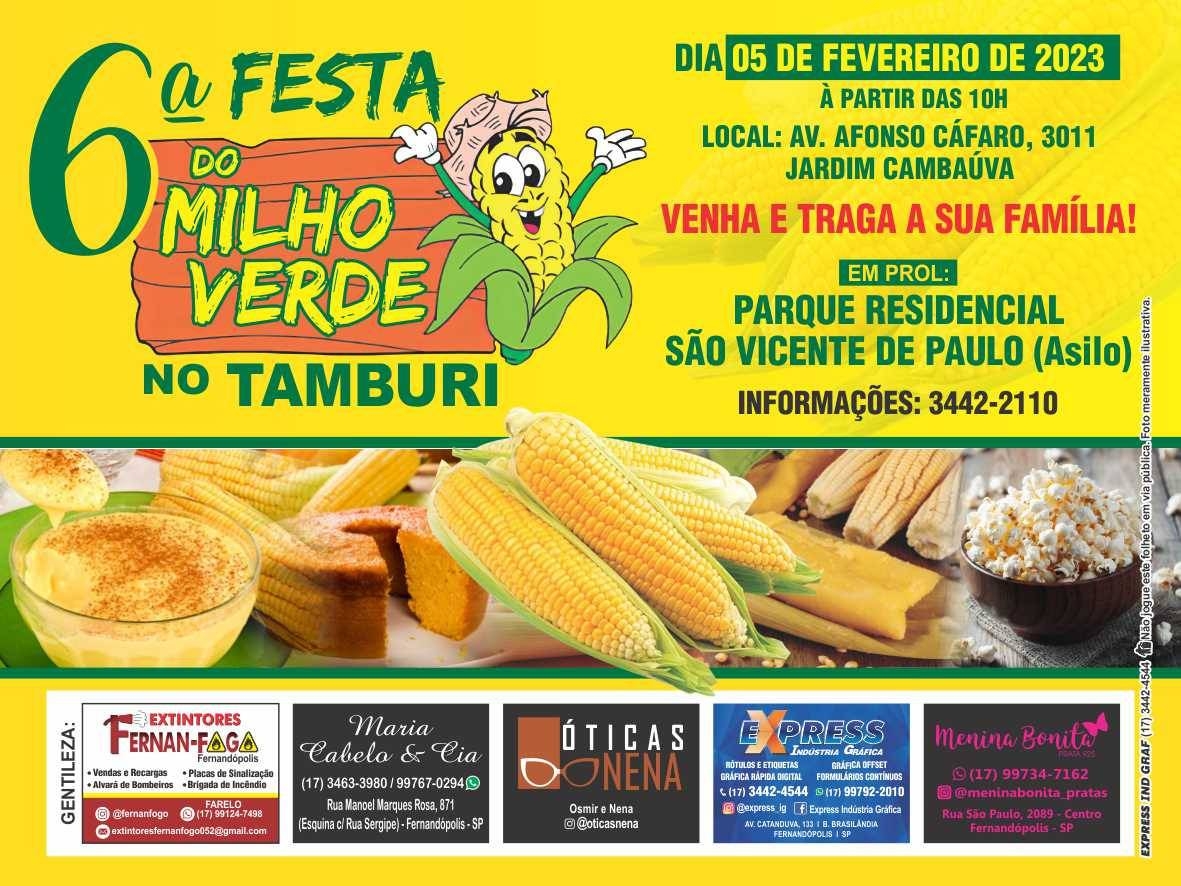 6º FESTA DO MILHO VERDE NO TAMBURI