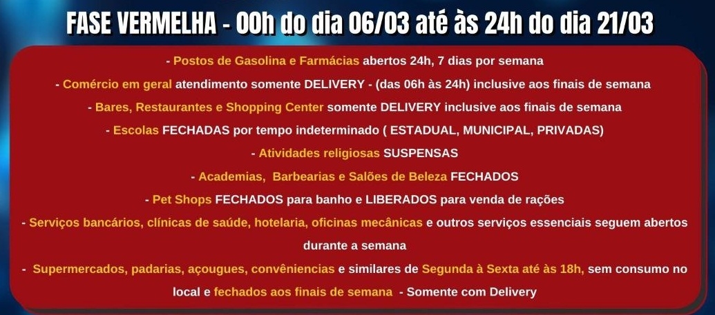 VEJA O QUE PODE E O QUE NÃO PODE  FUNCIONAR