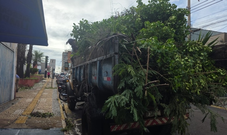 Após chuvas do final de semana, prefeitura reforça zeladoria da cidade