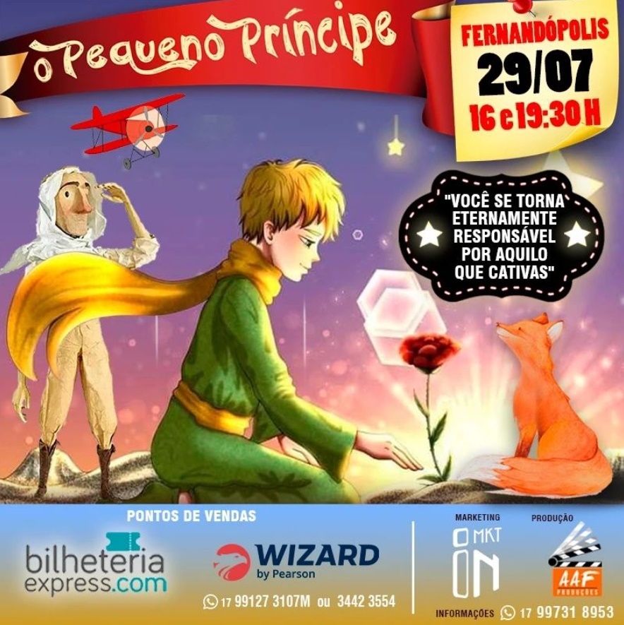 ESPETÁCULO "O PEQUENO PRÍNCIPE" - TEATRO MUNICIPAL