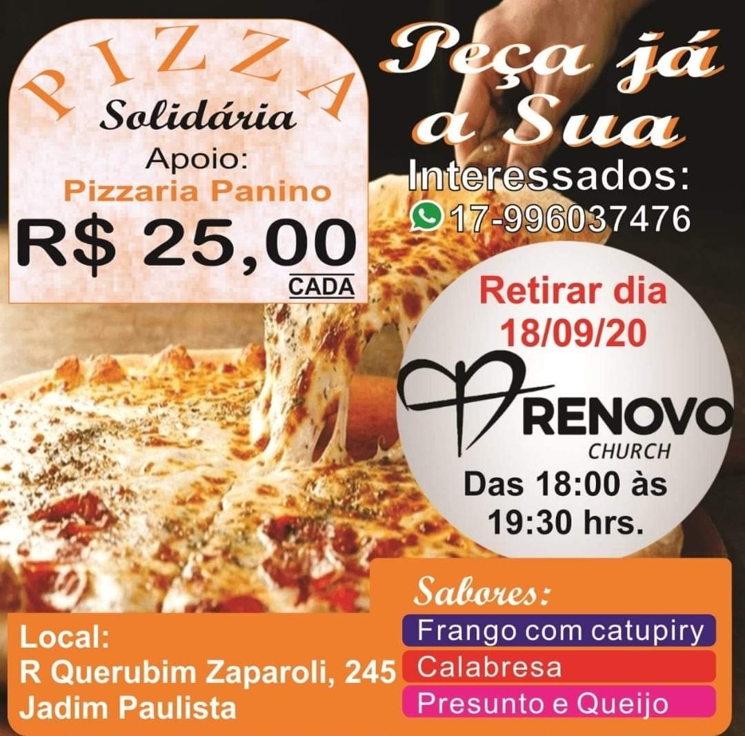 PIZZA SOLIDÁRIA...