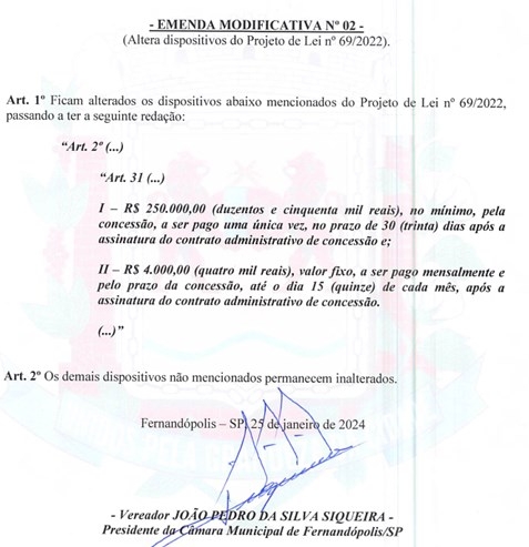 EMENDA 2