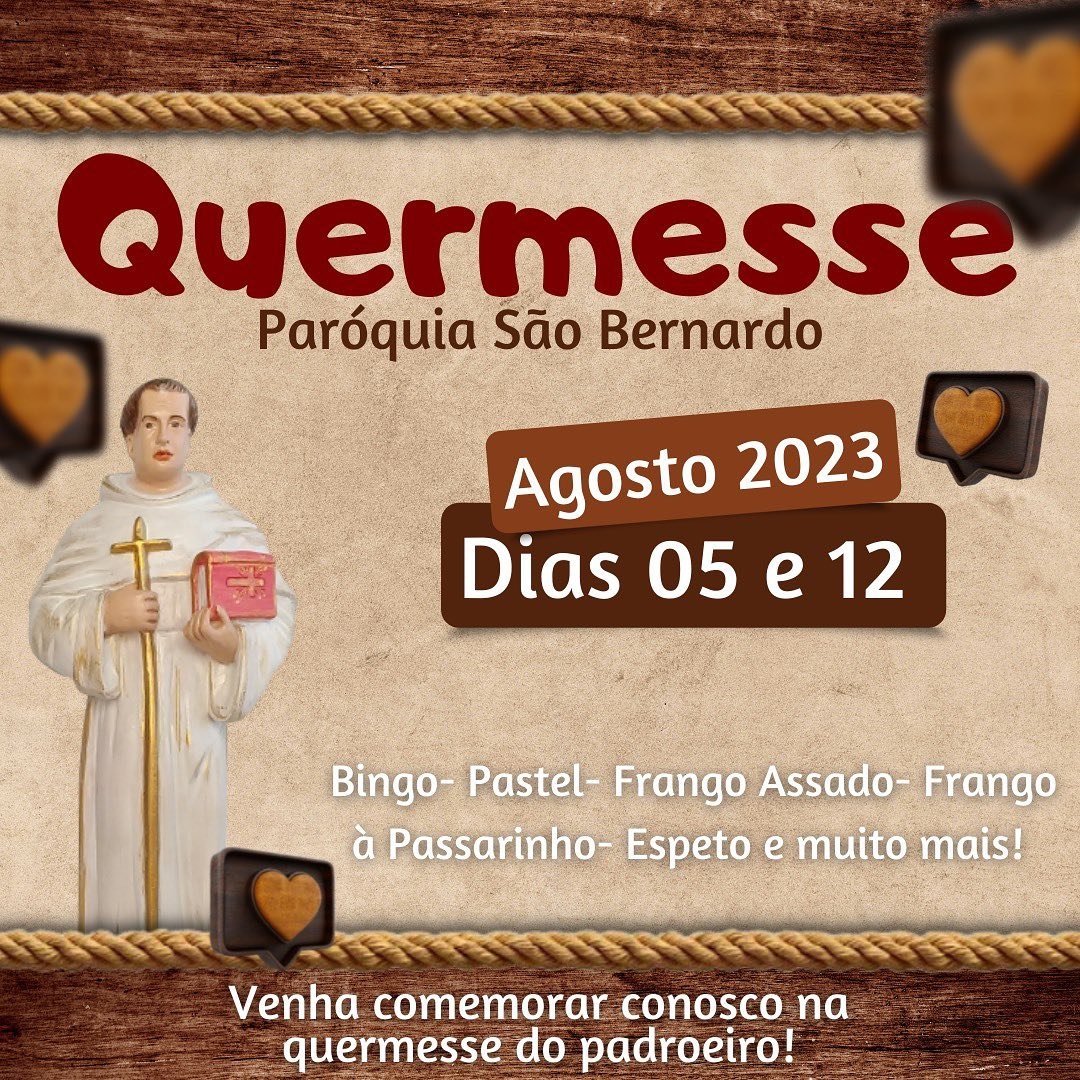 QUERMESSE - PARÓQUIA SÃO BERNARDO