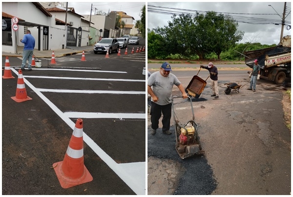 Prefeitura realiza intervenções de segurança e manutenção nas vias públicas