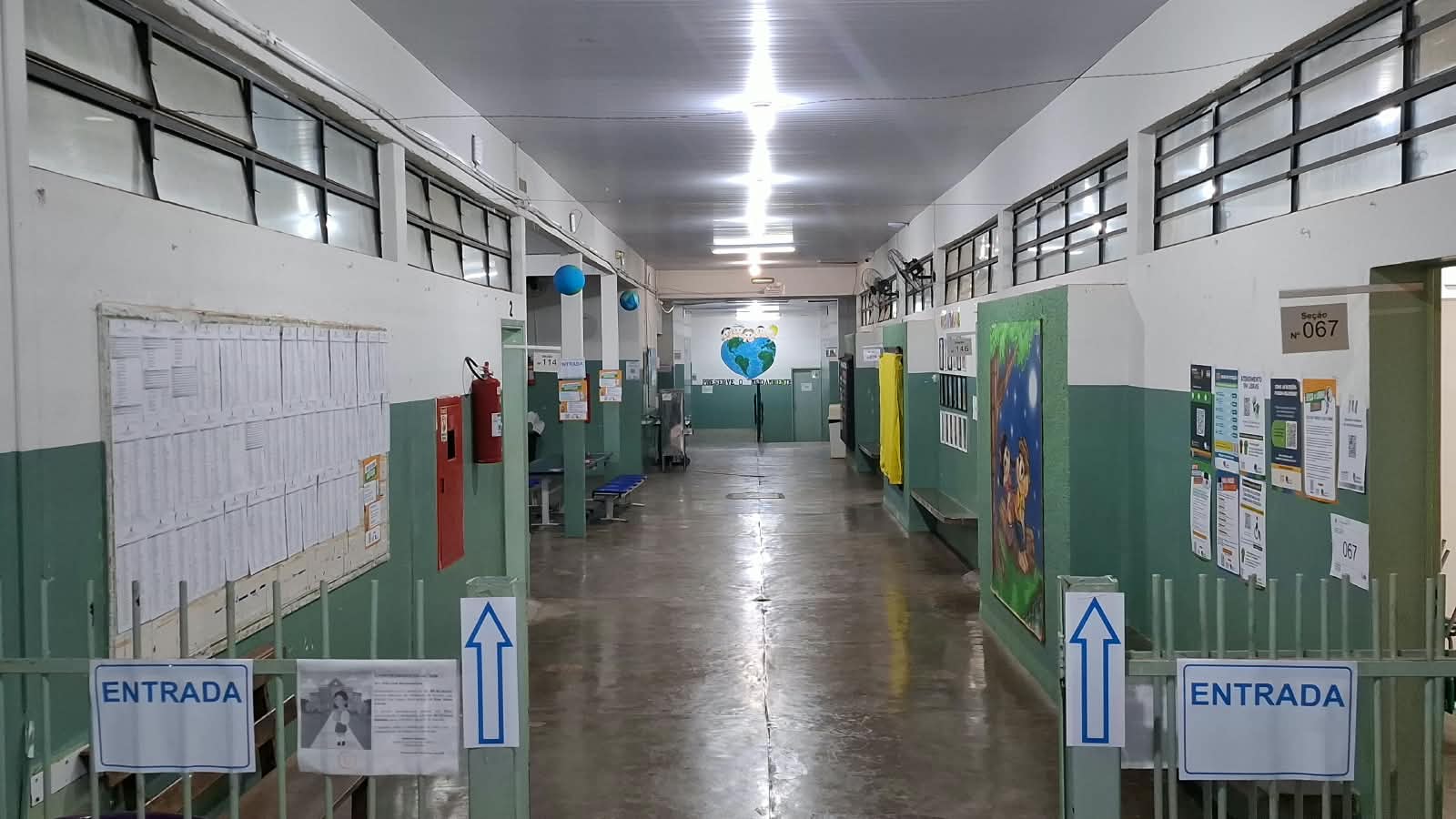 Escola João Garcia Andreo pronta para receber 3,1 mil eleitores. Foto - Divulgação