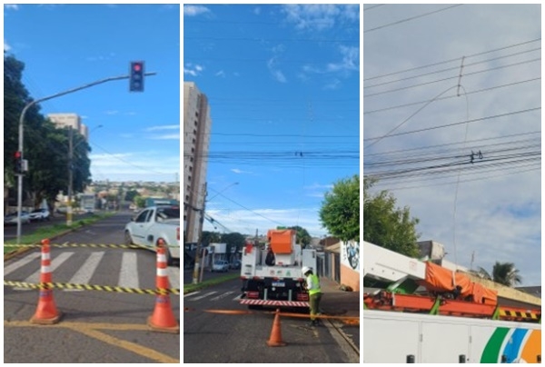 Pombos causam curto-circuito, interditam avenida e provocam transtornos no último dia do ano