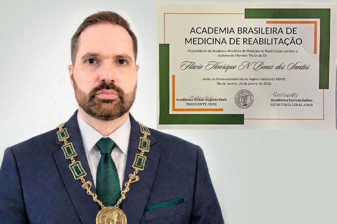 Médico de Fernandópolis assume cadeira histórica na Academia Brasileira de Medicina de Reabilitação