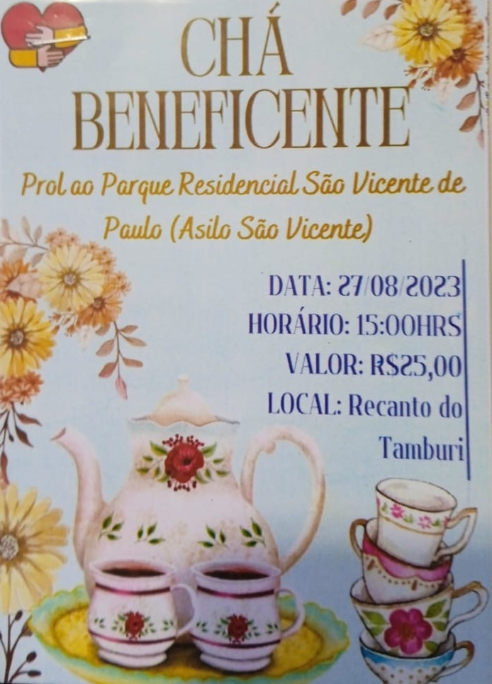 CHÁ BENEFICENTE