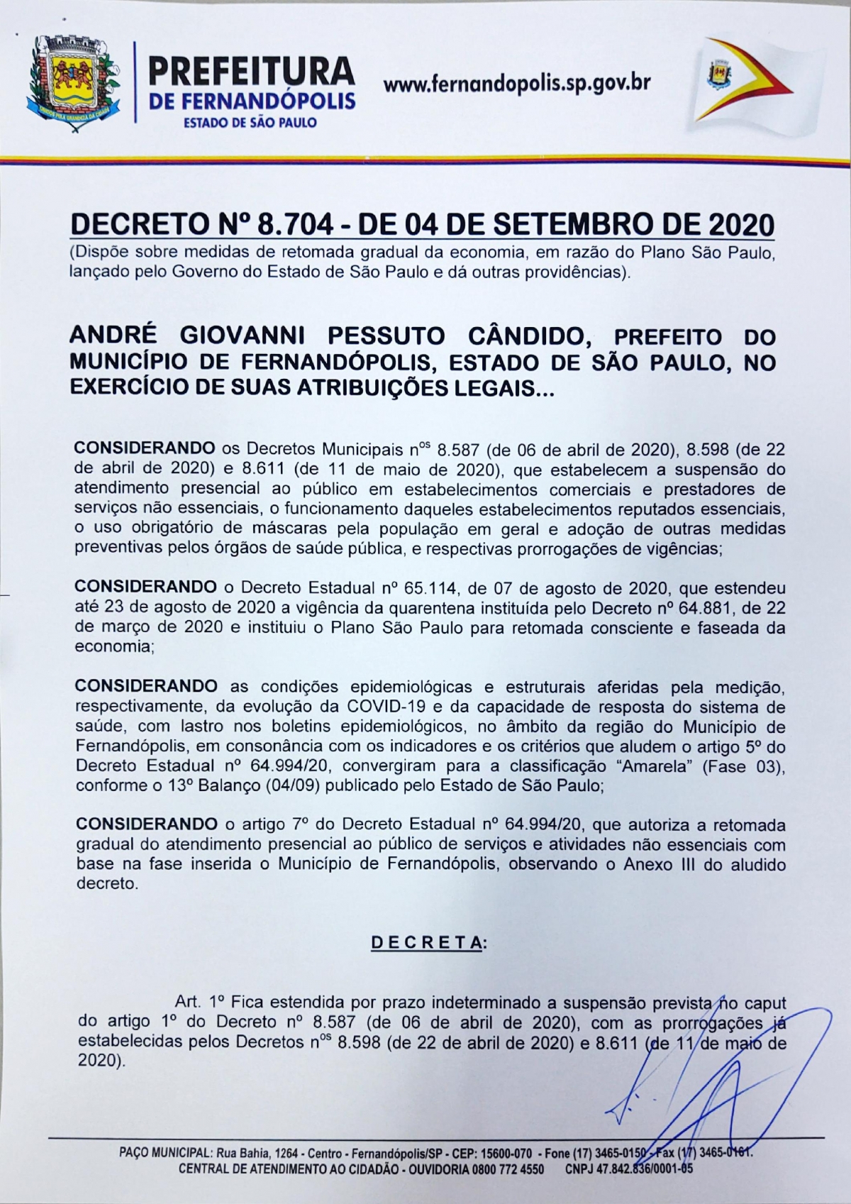 Veja o Decreto na íntegra