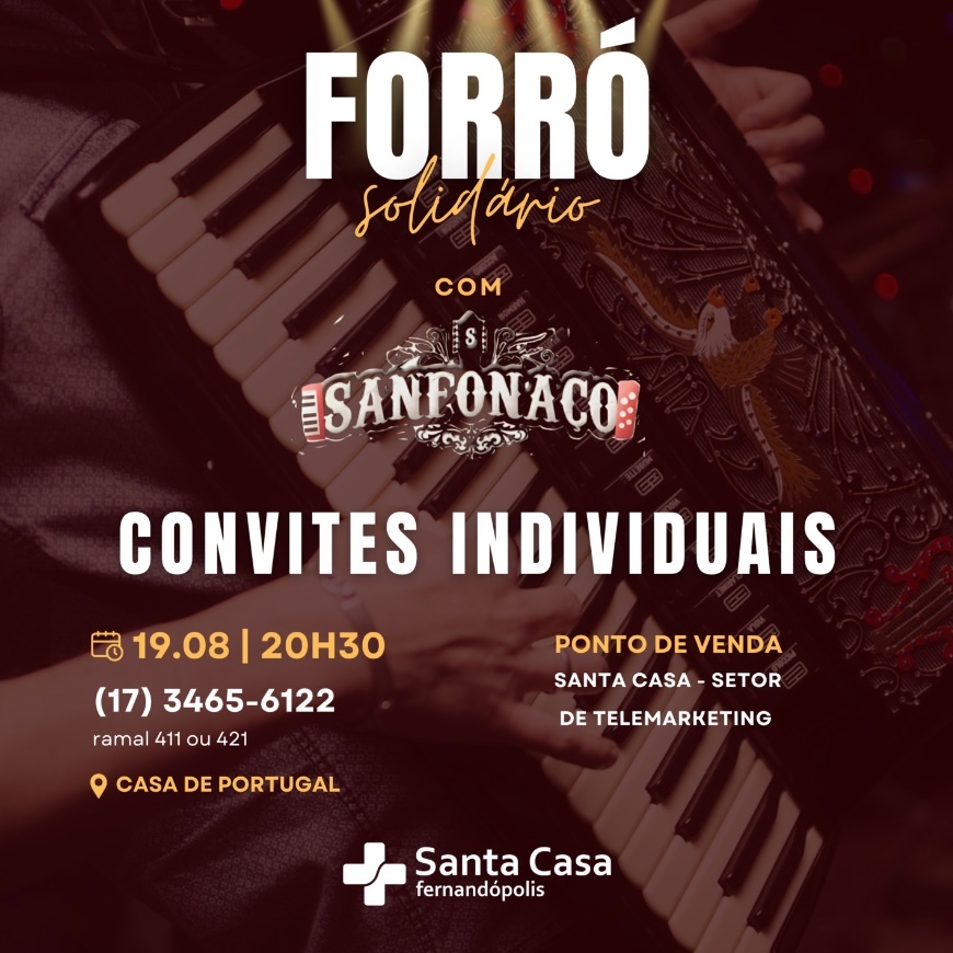 FORRÓ SOLIDÁRIO - CASA DE PORTUGAL