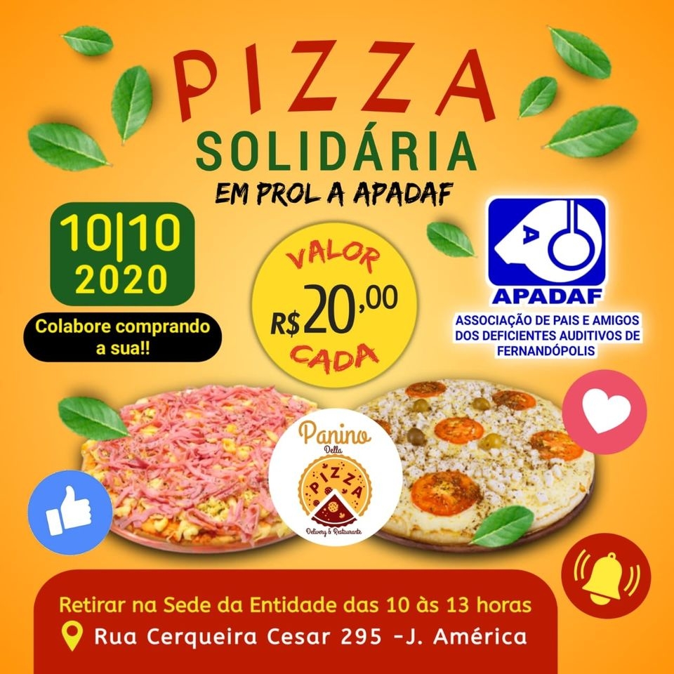 PIZZA SOLIDÁRIA DA APADAF