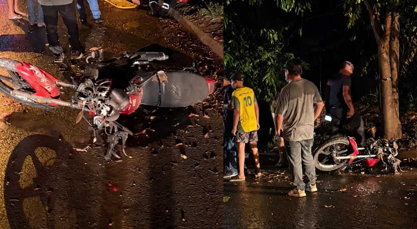 Chovia fraco no momento do acidente em Auriflama. Foto: Pô Auriflama