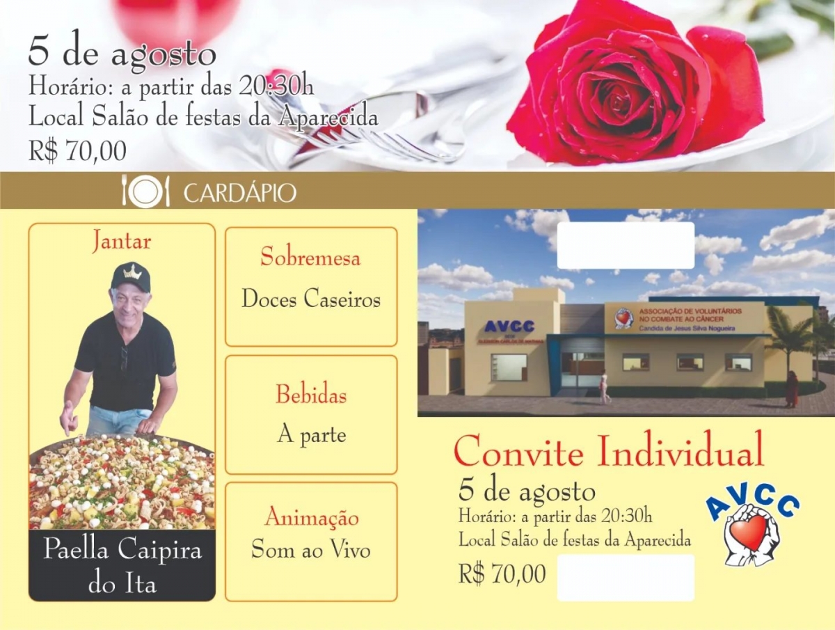 JANTAR 25 ANOS AVCC - SALÃO DA APARECIDA