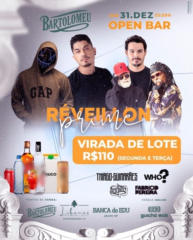 Réveillon Prime do Bartolomeu