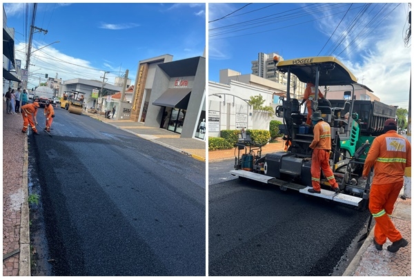 Recapeamento avança nos finais de semana e chega a ruas do centro