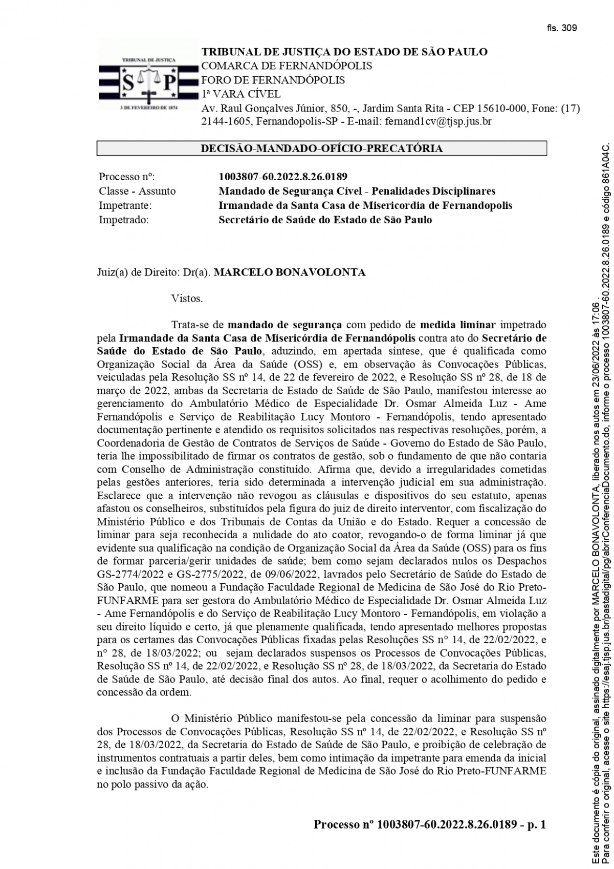 Confira a sentença na íntegra