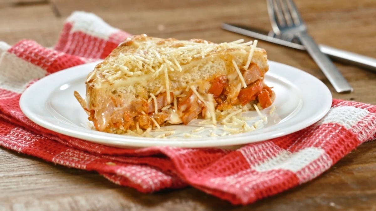 Cachorro quente de forno