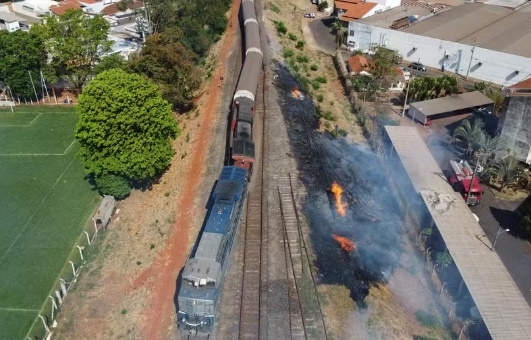 MPF recomenda que Rumo limpe trilhos da Malha Paulista na região para prevenir incêndios