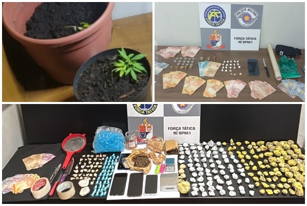 Operações da PM resultam em sete presos por tráfico de drogas em Fernandópolis e região