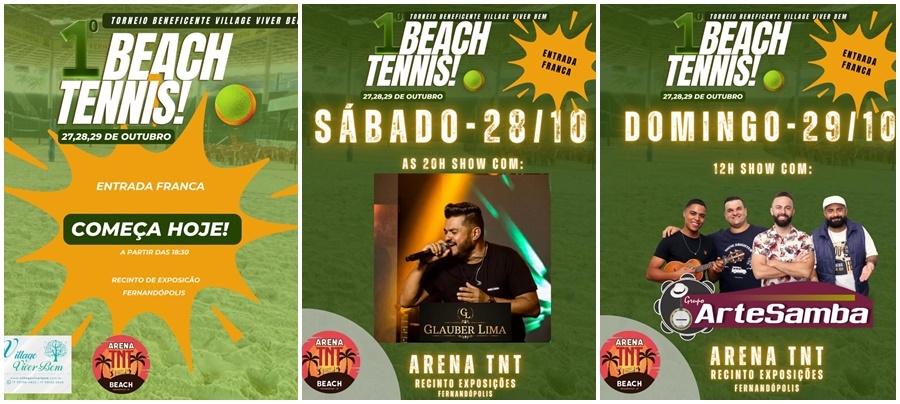 TORNEIO BENEFICENTE DE BEACH TENNIS ARENA TNT