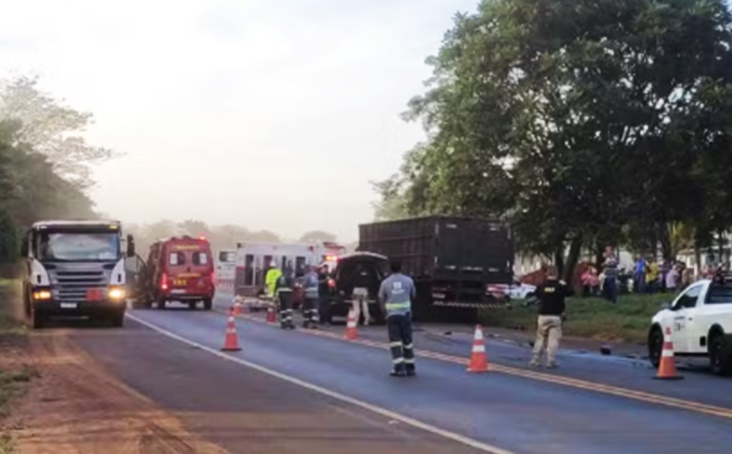 Acidente na BR-153. Foto - Divulgação