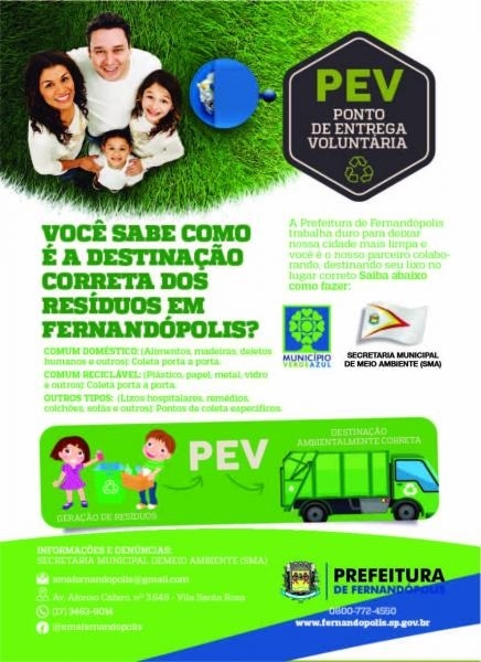 SAIBA PARA ONDE DESTINAR RESÍDUOS EM FERNANDÓPOLIS