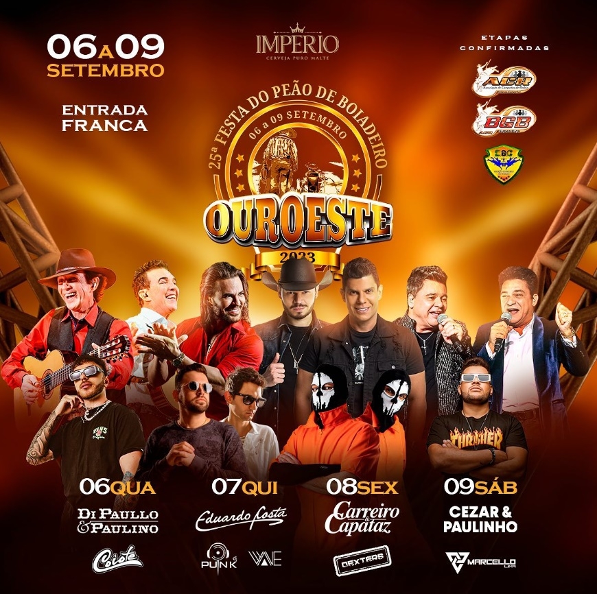 25ª FESTA DO PEÃO DE OUROESTE