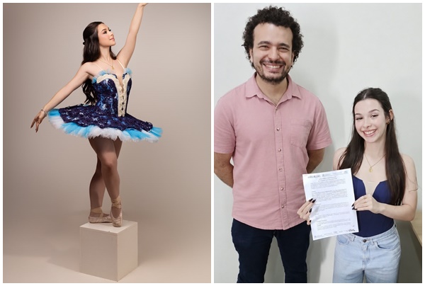 Bailarina conquista seu primeiro edital com projeto social