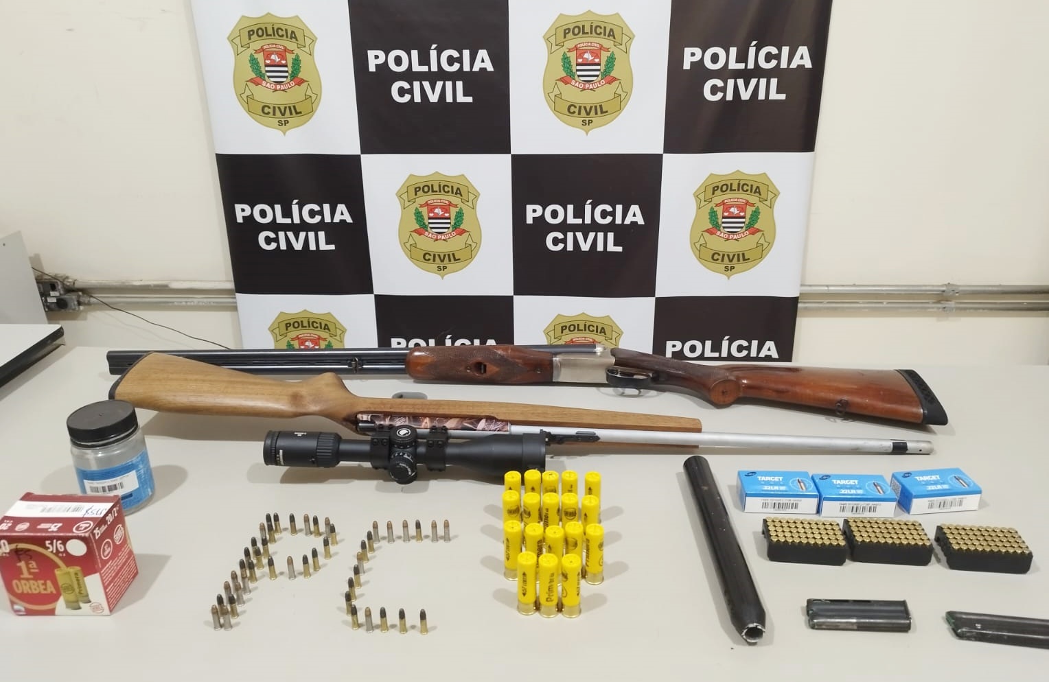 Polícia Civil faz nova apreensão de armas e munições em investigação de violência doméstica