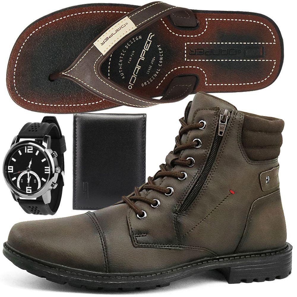 Sapato, carteira ou relógio