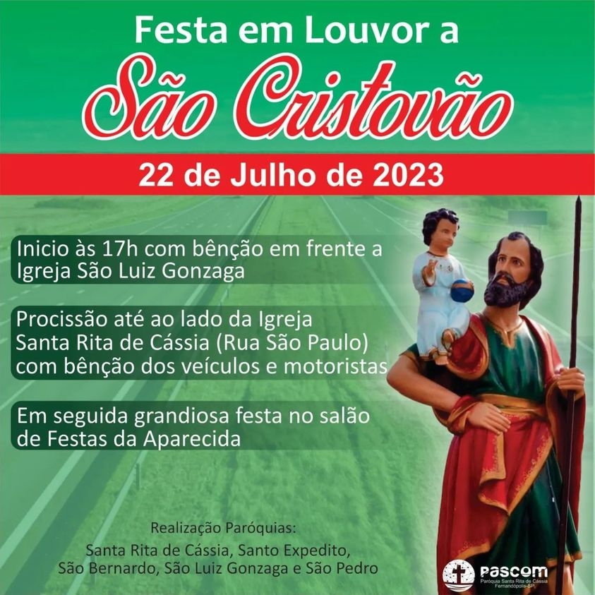 FESTA EM LOUVOR A SÃO CRISTOVÃO - FESTA DO MOTORISTA