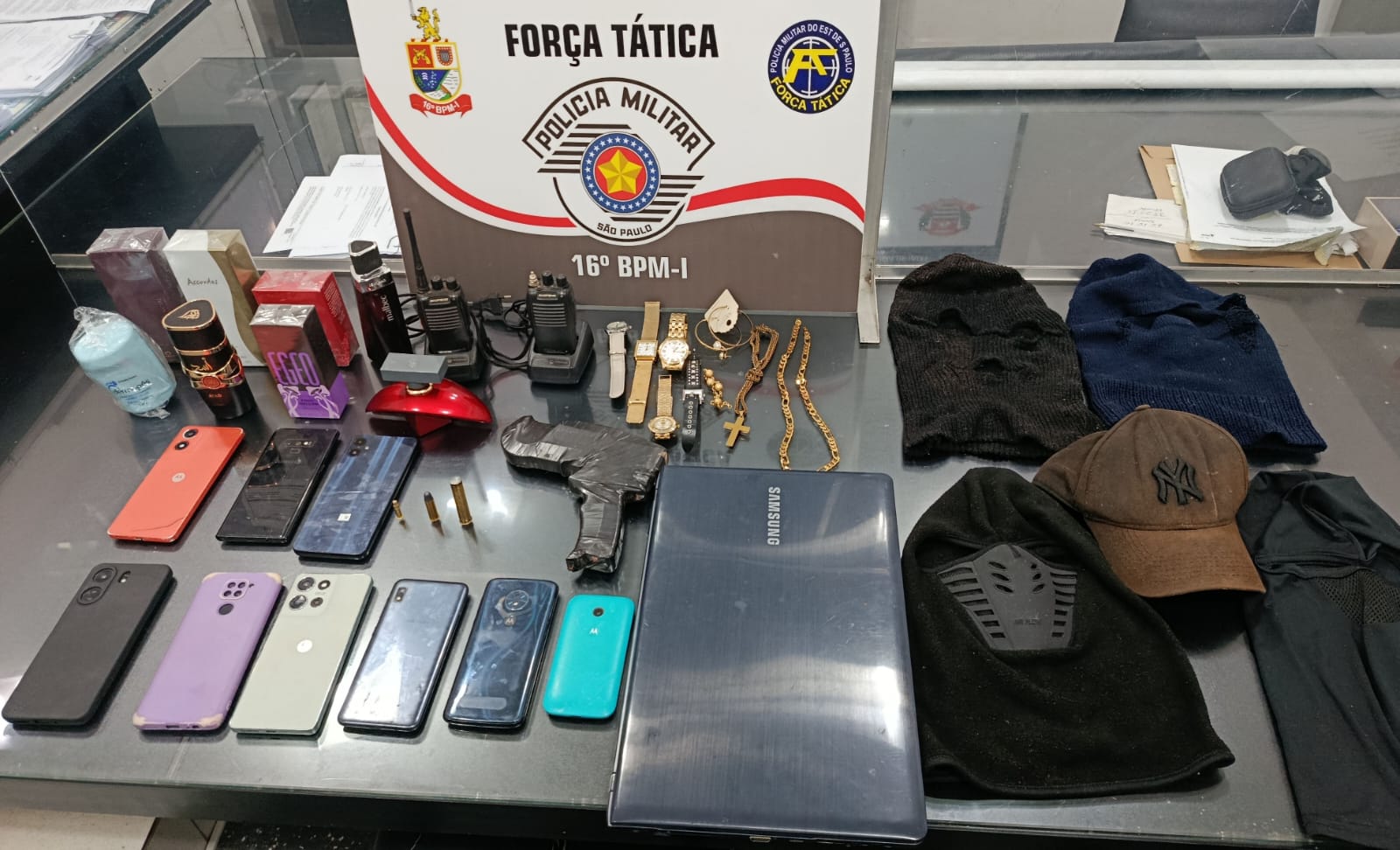 Operação da PM recupera produtos de roubo em propriedade rural