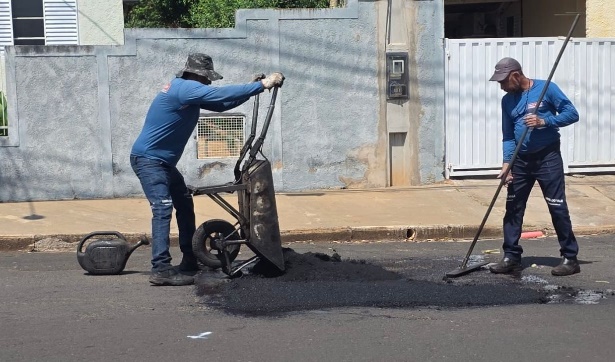Prefeitura intensifica operação tapa-buracos e amplia recuperação de vias em Fernandópolis
