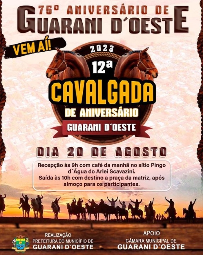 CAVALGADA EM GUARANI D' OESTE