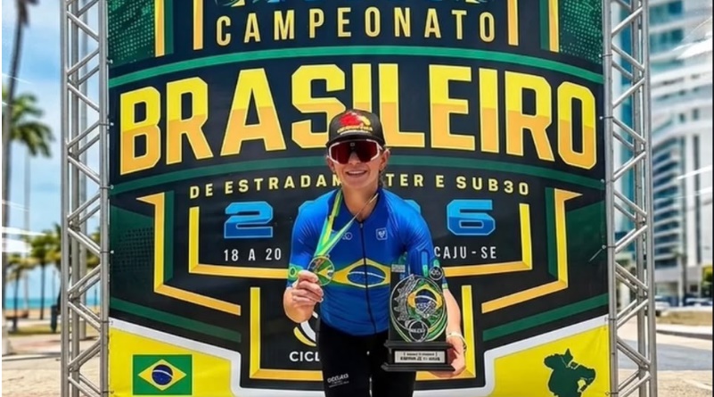 Ciclista de Fernandópolis é campeã brasileira em Aracaju