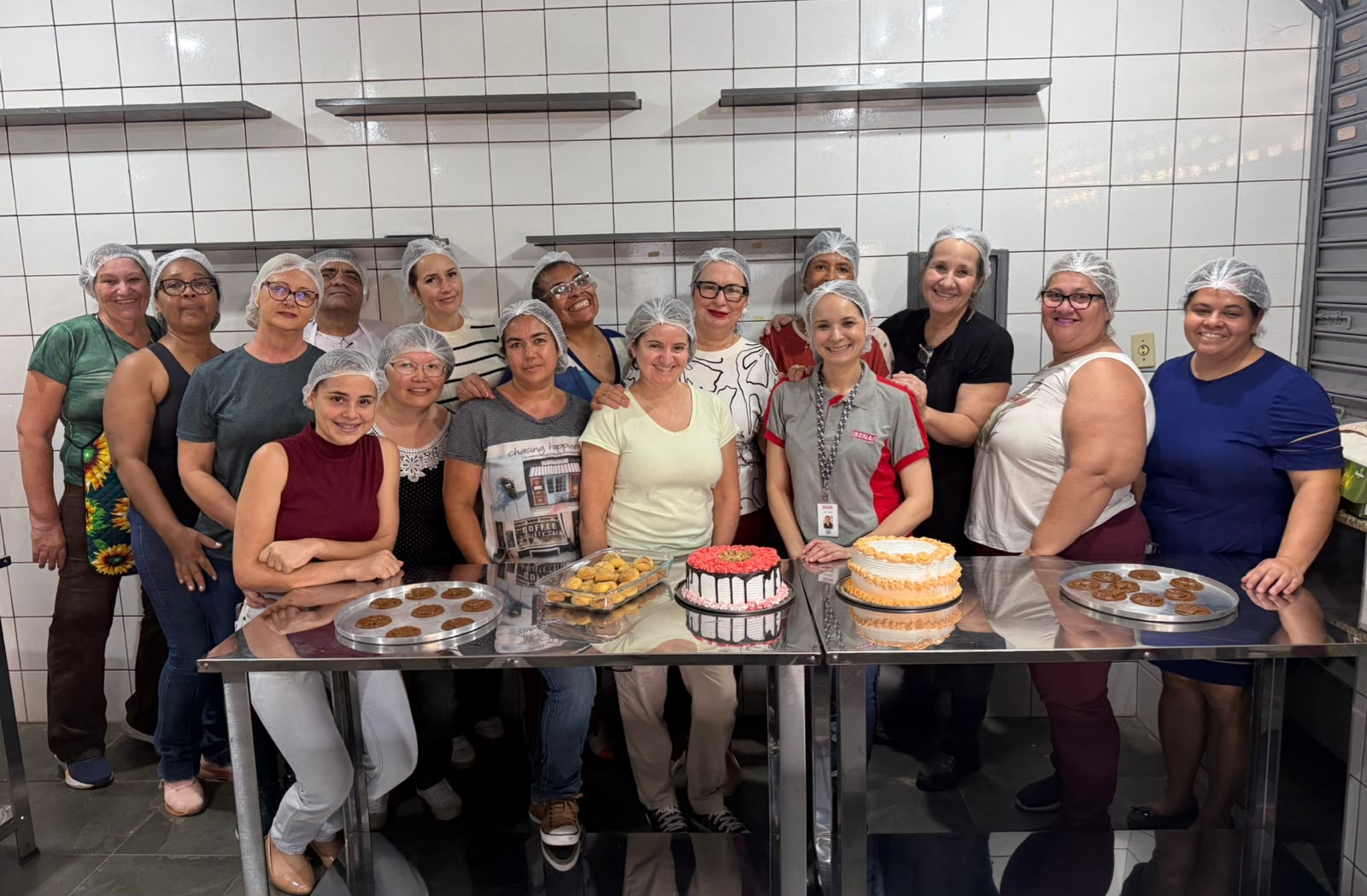 Turma de formandos no curso de confeitaria do Sebrae. Foto - Divulgação