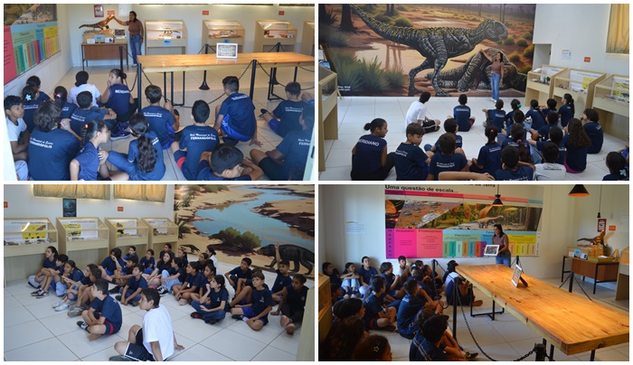 Estudantes lotam agenda de visitas no Museu do Dinossauro em Fernandópolis- Foto/Divulgação