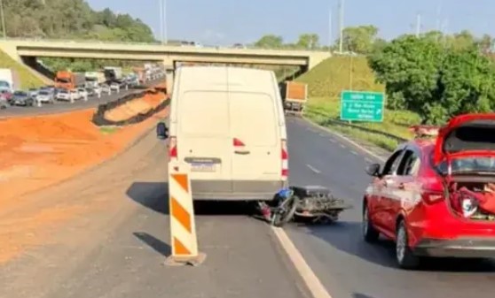 Acidente ocorreu na tarde desta sexta-feira no trecho em obras da SP 310 em Rio Preto. Foto - Diário da Região